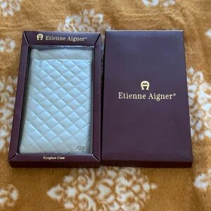 Rare etienne  aigner quilted eyeglasses case pouch. Perfect for gifts etc. NWT.